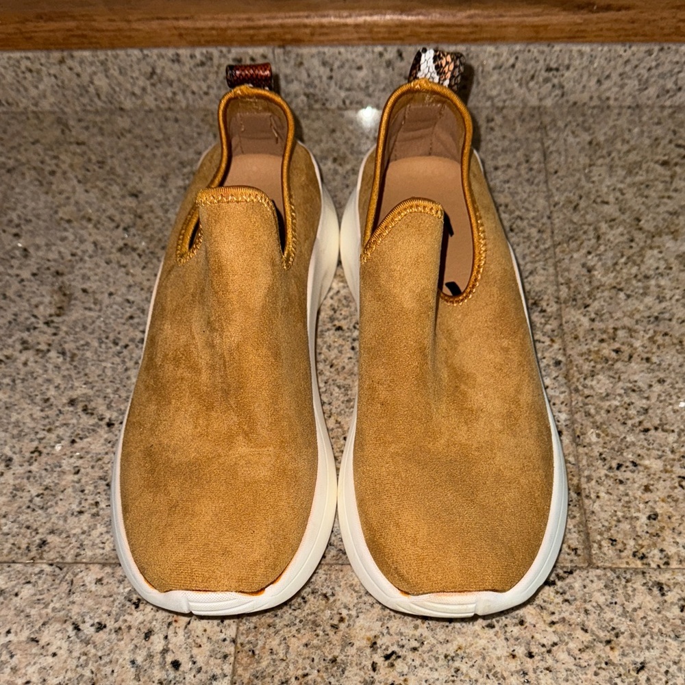 Seven7 Camel Women's Slip-On Sneakers